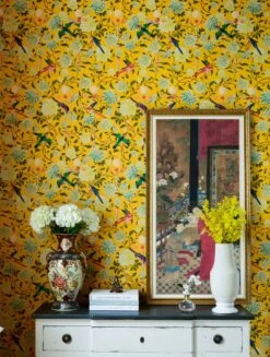 Wandbild The Garden Of Immortality Gelb -Tapetengeschäft The Garden of Immortality B 725211 2880x1440