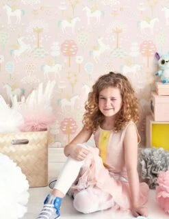 Tapete True Unicorns Zartrosa 6 Tapete True Unicorns Zartrosa -Tapetengeschäft True Unicorns B 389182 2880x1440