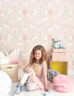 Tapete True Unicorns Zartrosa 7 Tapete True Unicorns Zartrosa -Tapetengeschäft True Unicorns C 389182 2880x1440