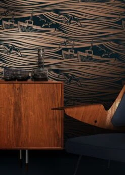 Tapete Ulysses Rosé Gold Schimmer