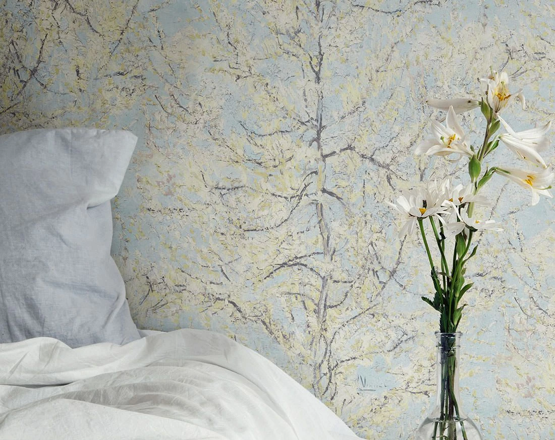 Tapete VanGogh Tree Pastelltürkis 1 Tapete VanGogh Tree Pastelltürkis