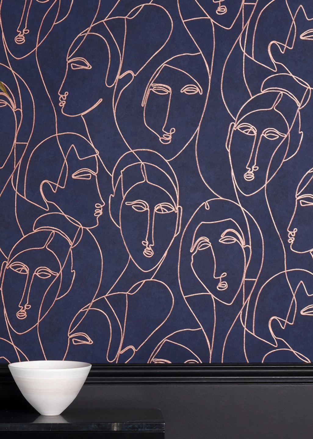 Tapete Vertigo Stahlblau 1 Tapete Vertigo Stahlblau