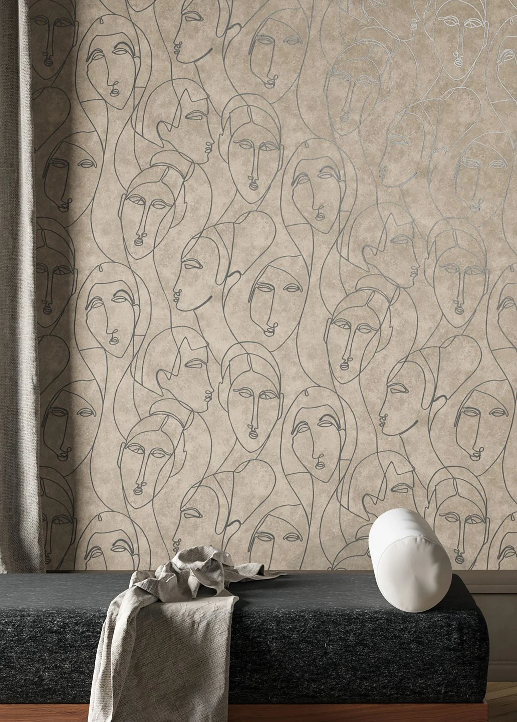 Tapete Vertigo Graubeige 4 Tapete Vertigo Graubeige - Image 4