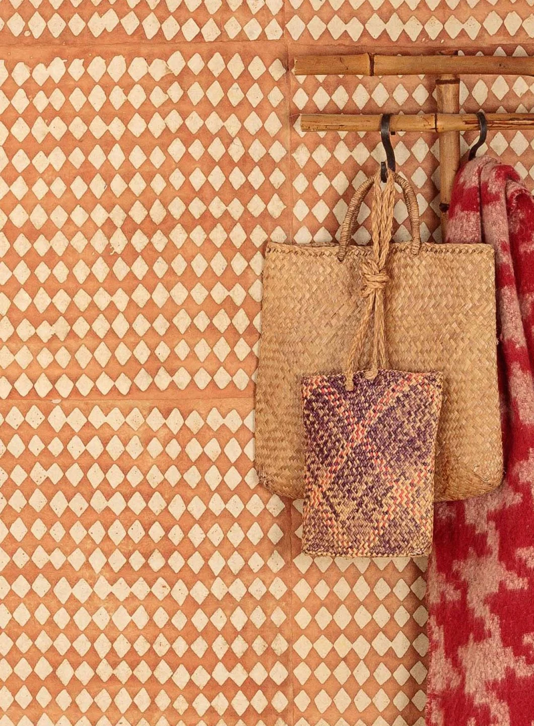 Tapete Yamantaka Orangebraun 1 Tapete Yamantaka Orangebraun