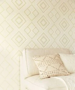 Tapete Yamuna Perlweiss