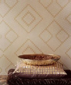 Tapete Yamuna Hellelfenbein