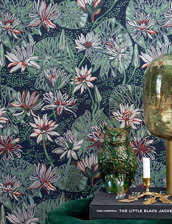 Tapete Yvette Pastelltürkis 1 Tapete Yvette Pastelltürkis