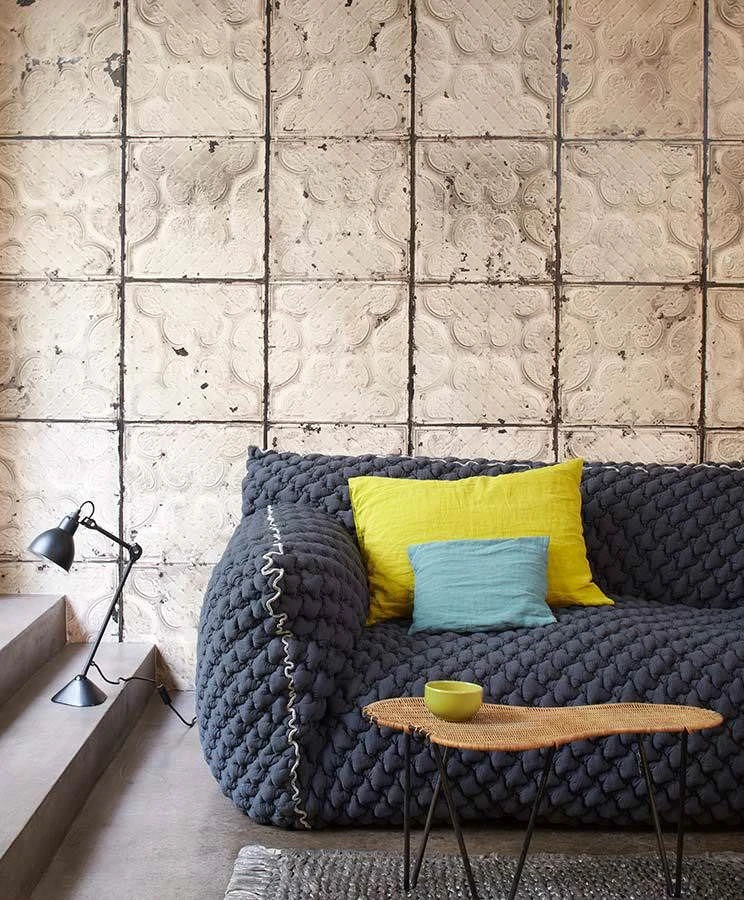 Tapete Brooklyn Tins 03 Blassgraubraun 3 Tapete Brooklyn Tins 03 Blassgraubraun – Bild 3