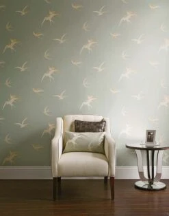 Tapete Izanami Hellblaugrau