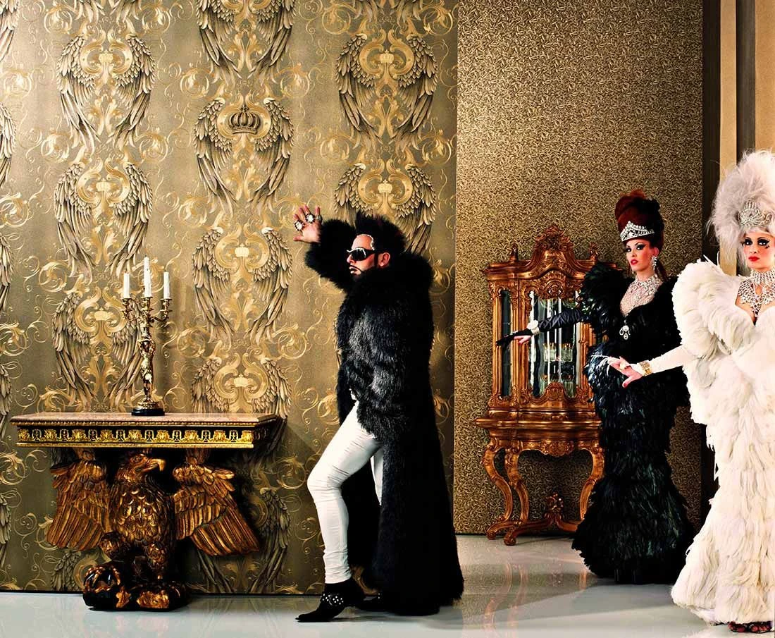 Tapete Morrigan Gold 1 Tapete Morrigan Gold