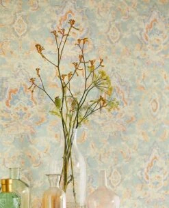 Tapete Lompal Minttürkis -Tapetengeschäft neu Lompal B 821644 2880x1440