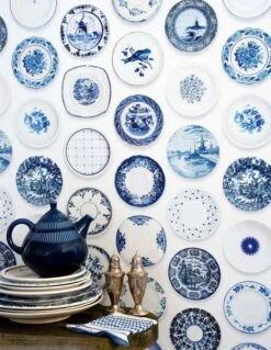Tapete Porcellain 02 Blau