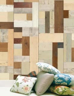 Tapete Scrapwood 06 Mahagonibraun