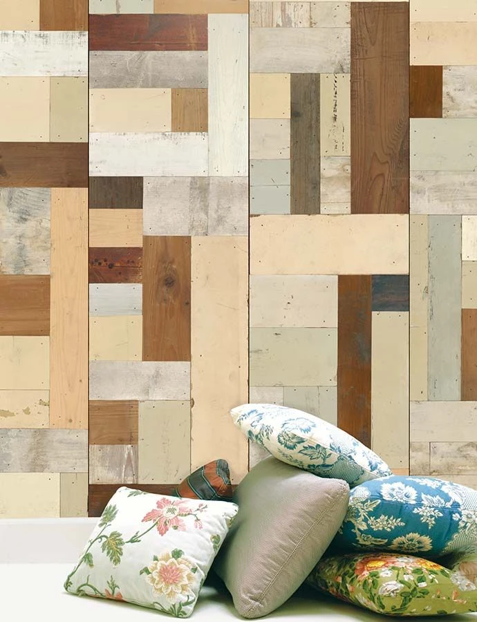 Tapete Scrapwood 06 Mahagonibraun 1 Tapete Scrapwood 06 Mahagonibraun